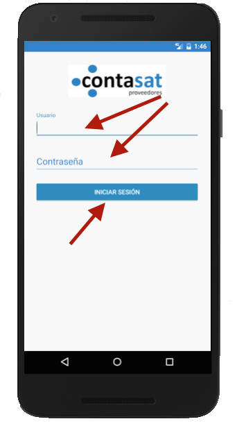 firmandose en app contasat proveedores