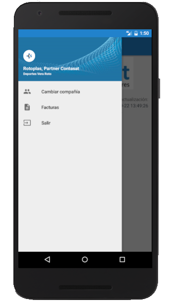 menu app contasat proveedores