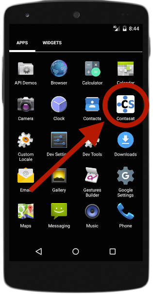 abriendo app contasat proveedores