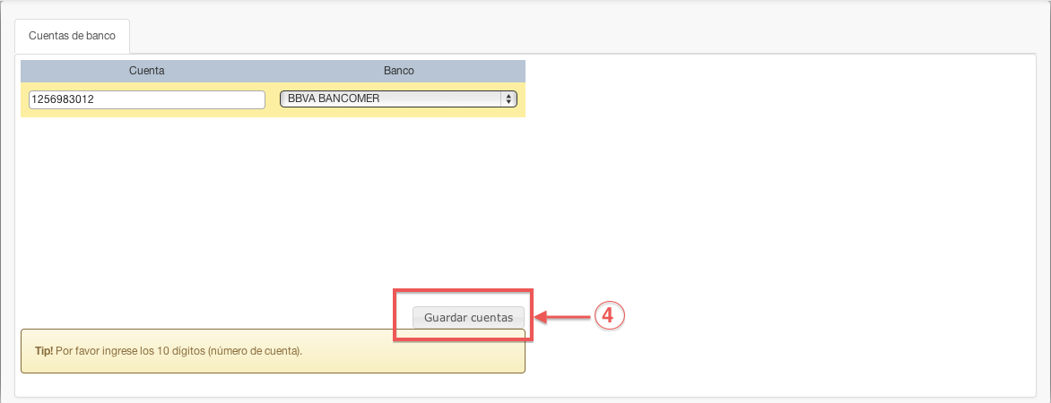 guardando cuentas - contasat