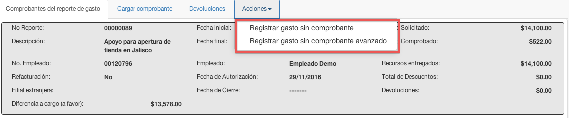 registrando gasto sin comprobante - contasat