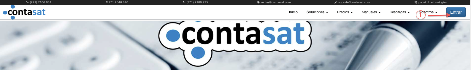botón entrar - contasat