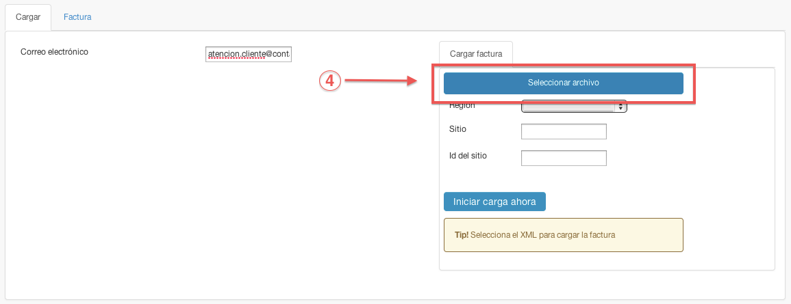 cargando xml de factura proveedor genérico - contasat