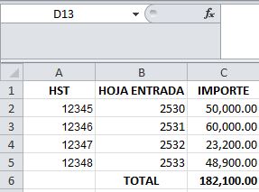 ejemplo de hoja de transporte MS Excel - contasat